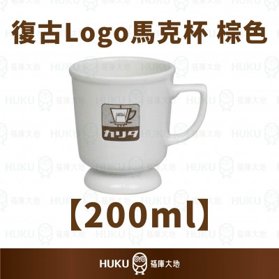 【日本】Kalita 復古Logo馬克杯 棕色 200ml